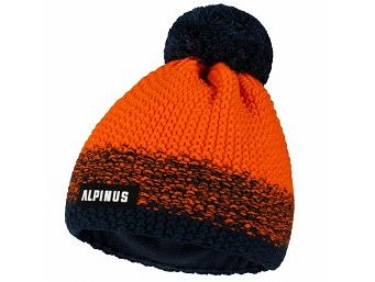 Czapka Alpinus Mutenia HAT Melange pomarańczowo granatowa