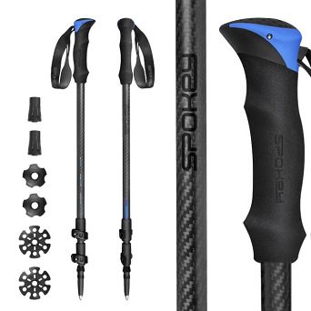 Kije trekkingowe ATOM 944821 BK/BL