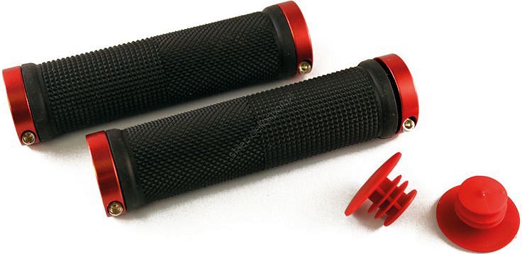 Chwyty kierownicy Clark's CLO201S Lock-on czarne 130mm