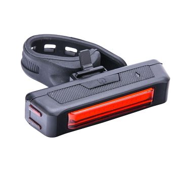 Lampa tył LED USB R-204 czarna Romet 65LM