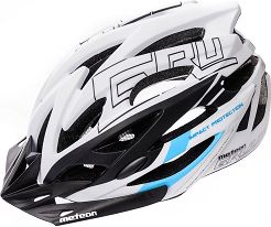 Kask L (58-61)  Meteor GRUVER white/black/blue - 2