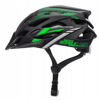 Kask M (55-58)  Meteor GRUVER black/green