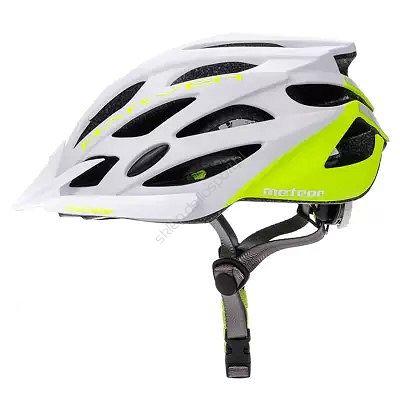 Kask S (52-56)  Meteor MARVEN white/neon green