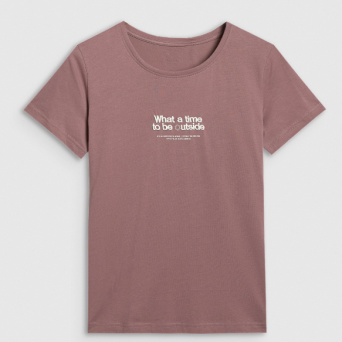 Tshirt ciemny brązowy F2322