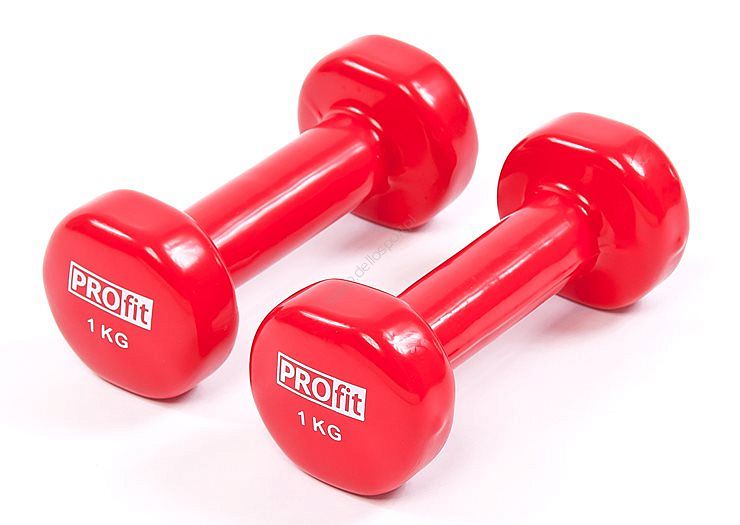 Hantle winylowe Profit 2x1kg czerwone