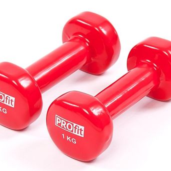 Hantle winylowe Profit 2x1kg czerwone