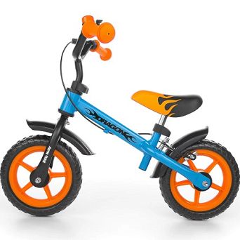 Rowerek biegowy Dragon z hamulcem blue-orange