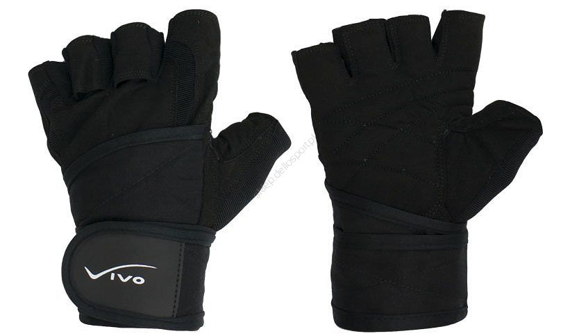 Rękawice kulturystyczne Vivo 1091 black rjx