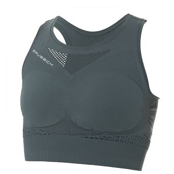 Top damski Brubeck Crop Top GYM zielony CR10210