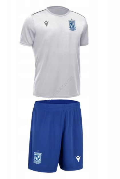 Komplet Sportowy Macron biało-niebieski